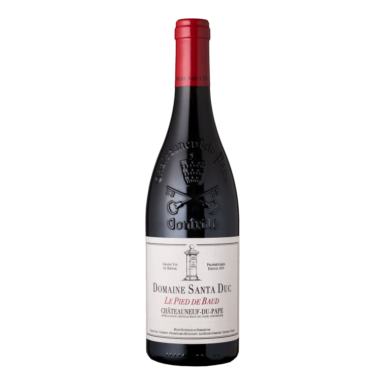 Domaine Santa Duc Chateauneuf-du-Pape Le Pied de Baud 2021  Front Bottle Shot