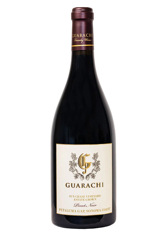 Guarachi Family Wines Sun Chase Vineyard Pinot Noir 2022  Front Bottle Shot