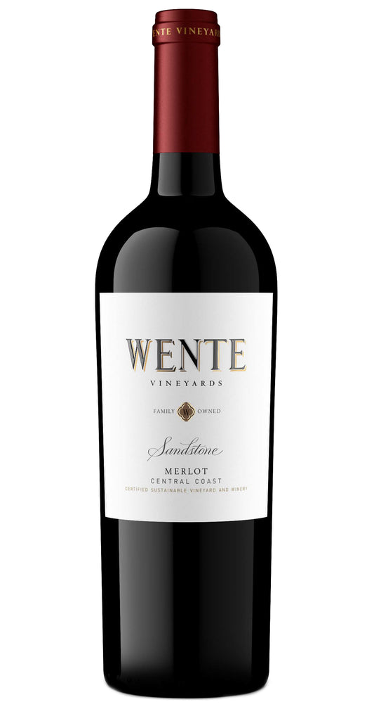 Wente Sandstone Merlot 2022  Front Bottle Shot