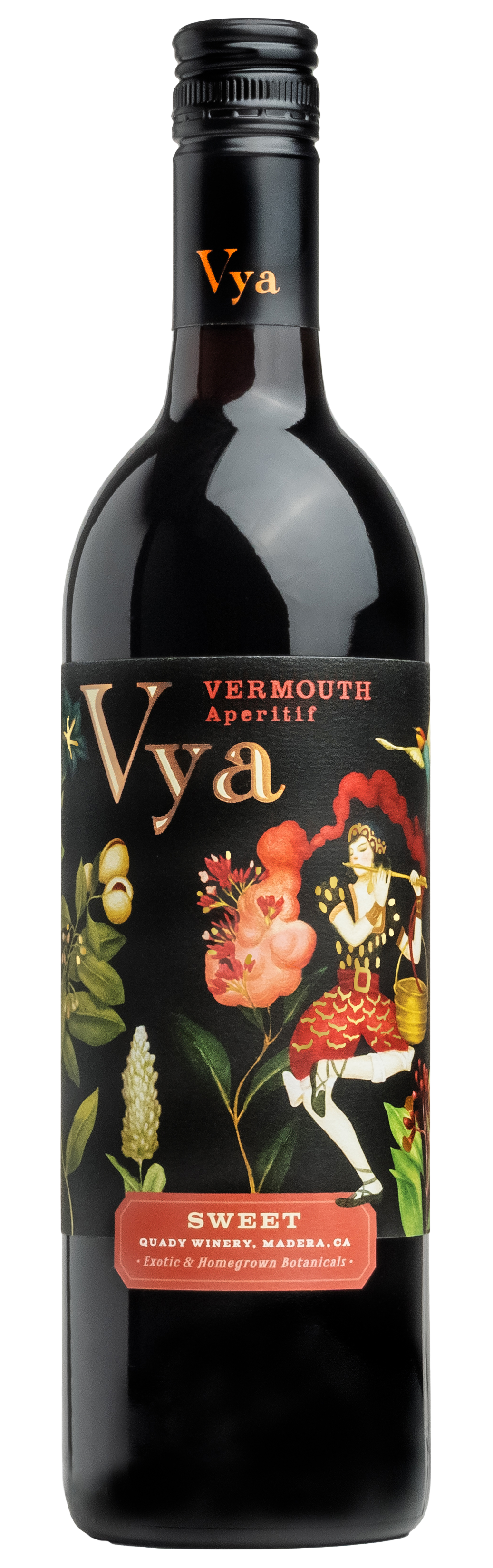 Quady Vya Sweet Vermouth  Front Bottle Shot