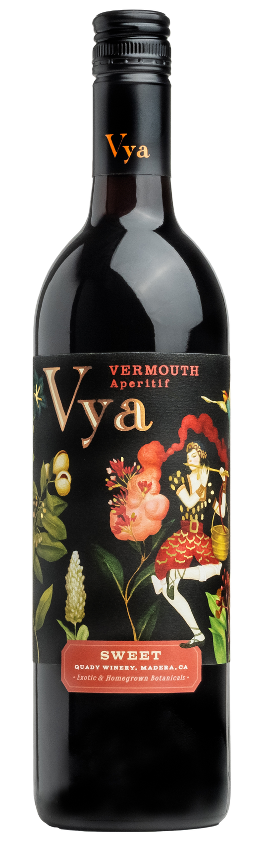 Quady Vya Sweet Vermouth  Front Bottle Shot