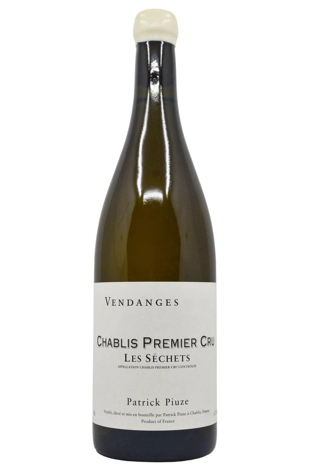 Patrick Piuze Chablis Les Sechets Premier Cru 2022  Front Bottle Shot