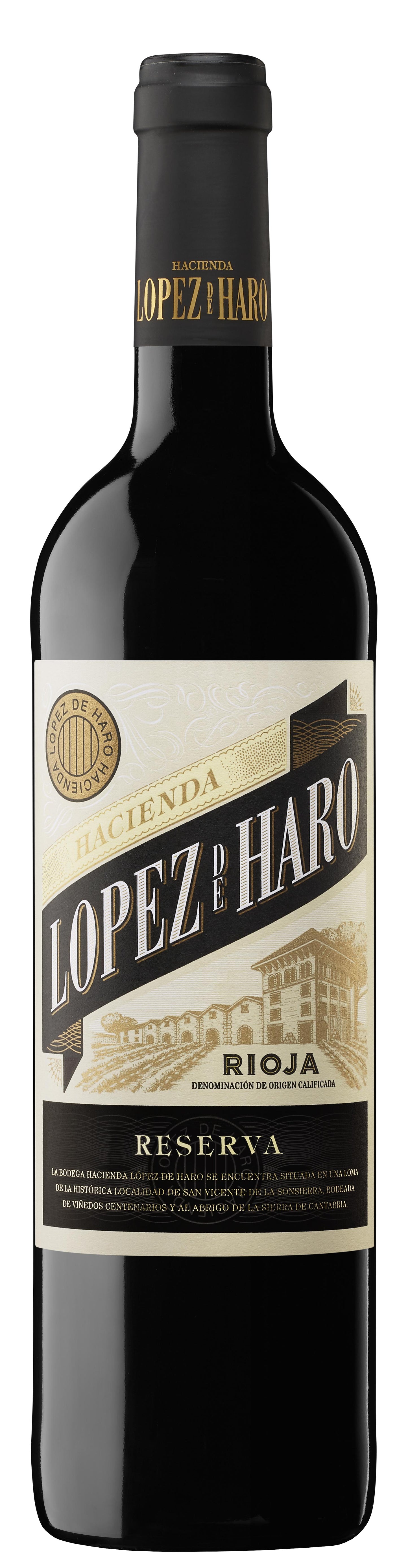 Hacienda Lopez de Haro Reserva 2018  Front Bottle Shot
