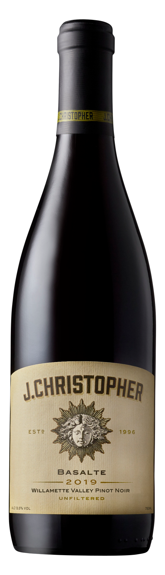 J. Christopher Basalte Pinot Noir 2019  Front Bottle Shot