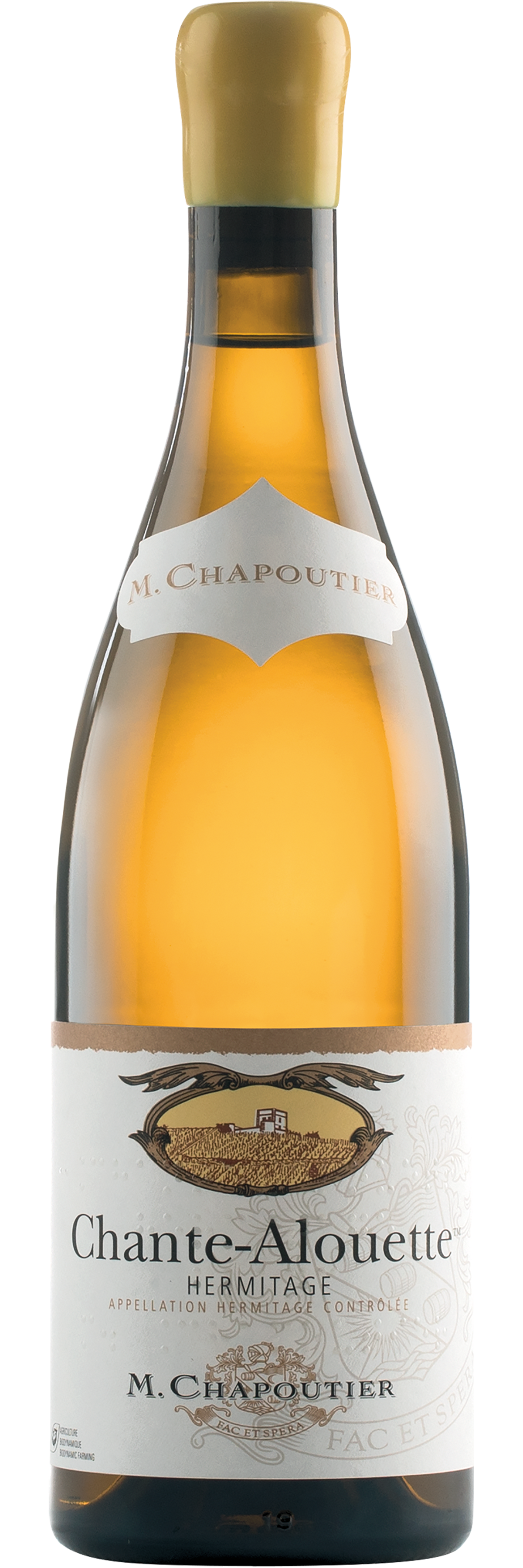 Maison Chapoutier  Hermitage Chante-Alouette Blanc 2020  Front Bottle Shot
