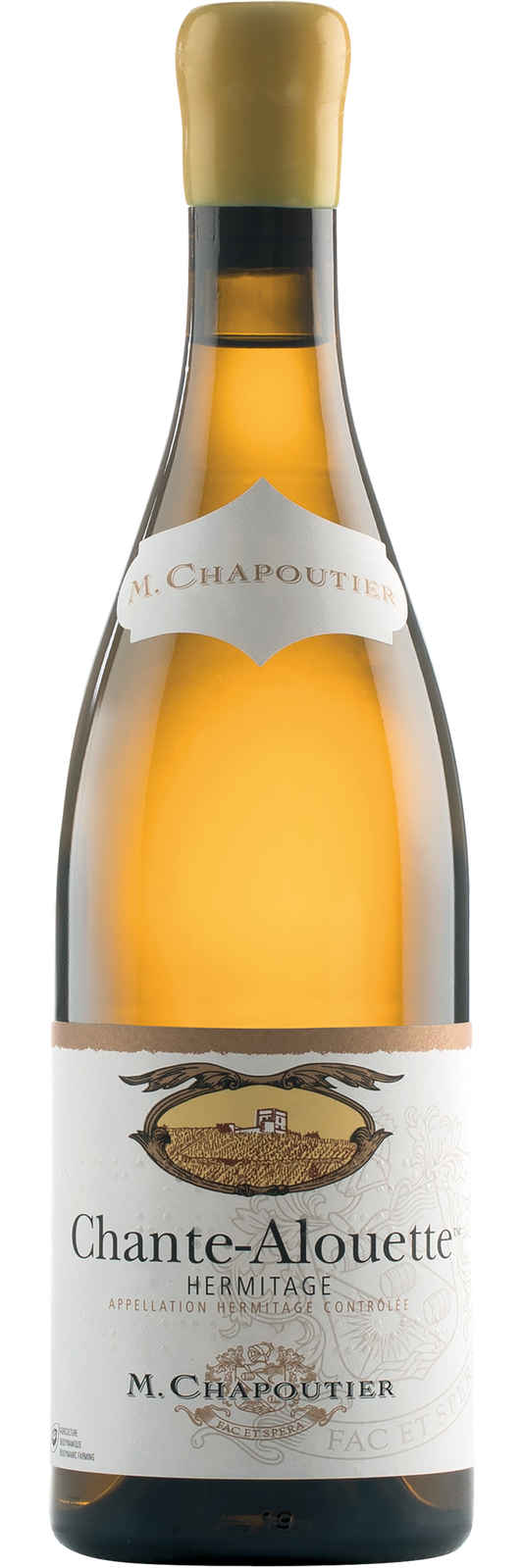 Maison Chapoutier  Hermitage Chante-Alouette Blanc 2020  Front Bottle Shot