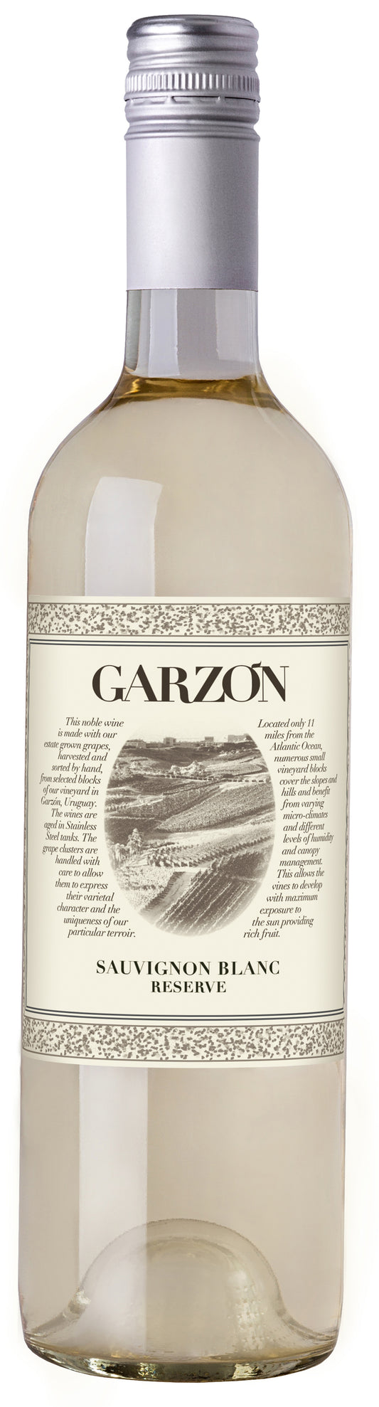 Bodega Garzon Uruguay Reserva Sauvignon Blanc 2021  Front Bottle Shot