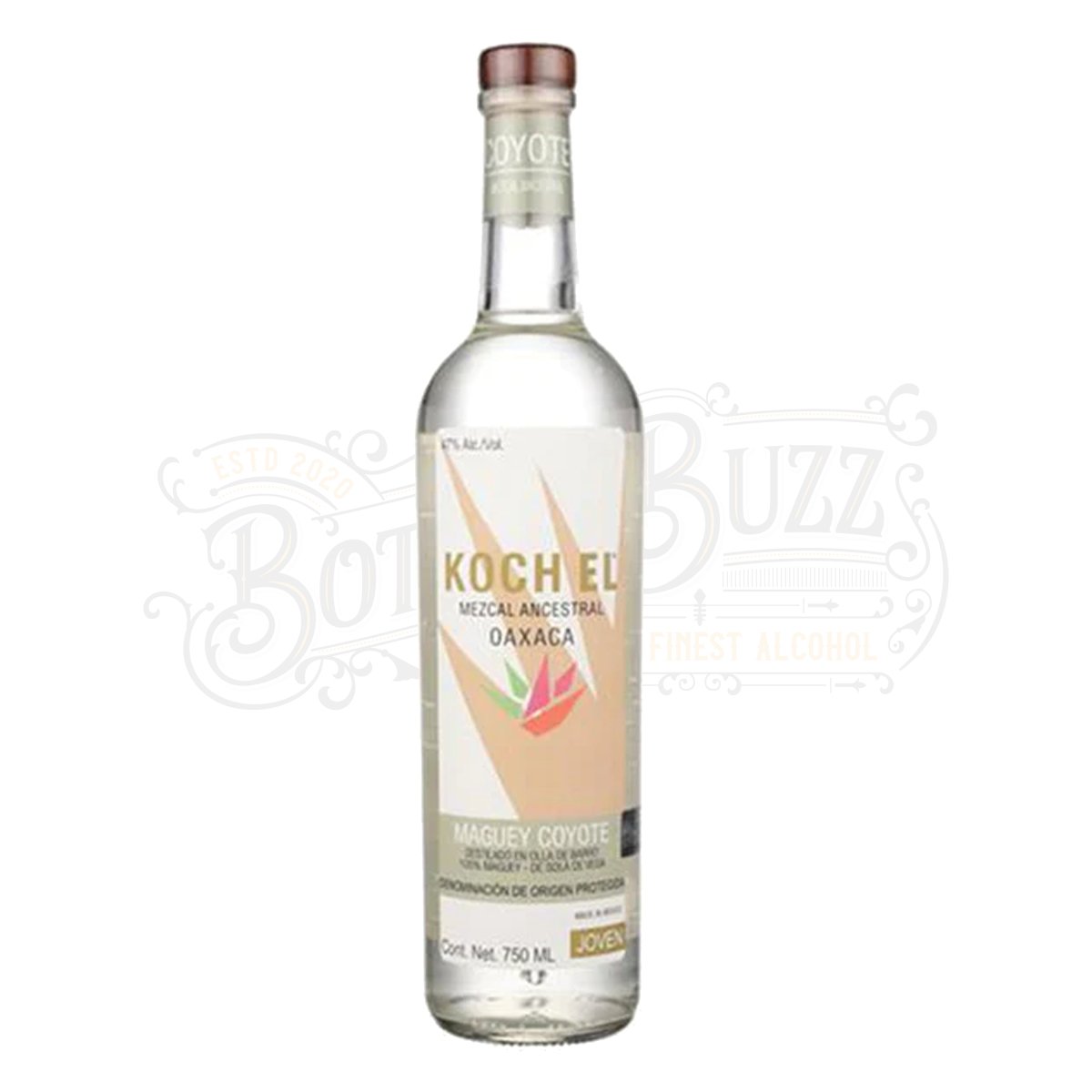 Koch El Mezcal Ancestral Joven Maguey Coyote De Sola De Vega