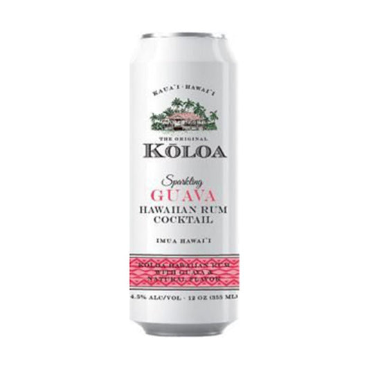 Koloa Guava Hawaiian Rum Sparkling Cocktail 4/355ml