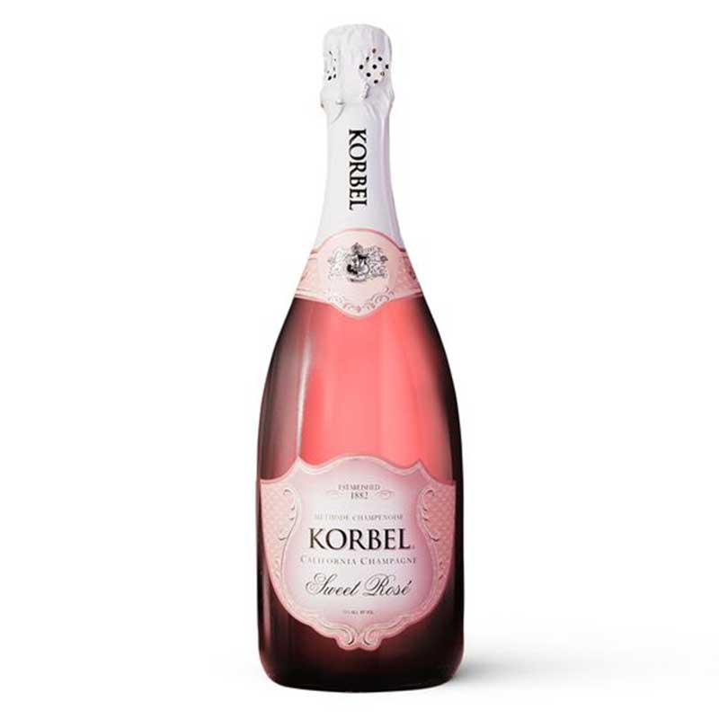 Korbel Sweet Rose Sparkling Champagne 750ml