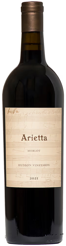Arietta Hudson Vineyards Merlot 2021  Front Bottle Shot