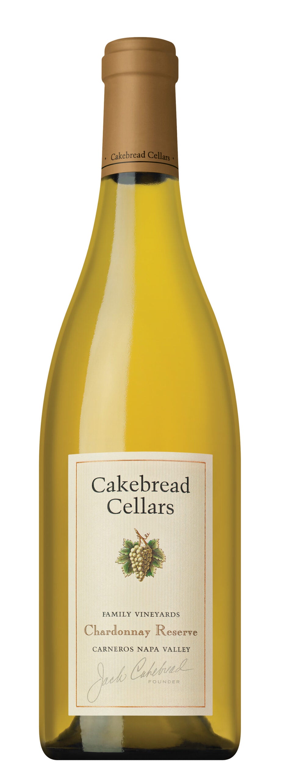 Cakebread Reserve Chardonnay 2022  Front Bottle Shot