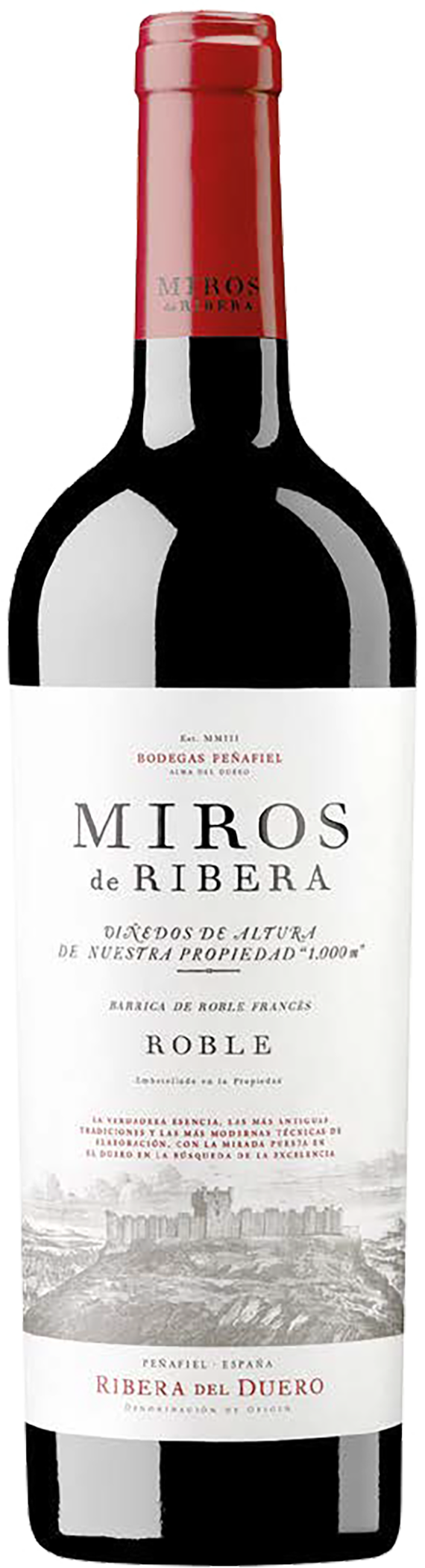 Bodegas Penafiel Miros de Ribera Roble 2021  Front Bottle Shot