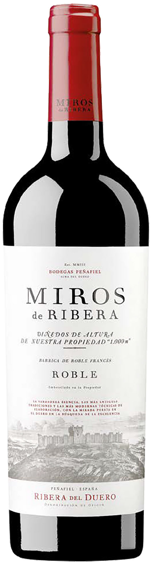 Bodegas Penafiel Miros de Ribera Roble 2021  Front Bottle Shot