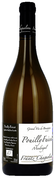 Domaine Frantz Chagnoleau Pouilly-Fuisse Madrigal 2022  Front Bottle Shot
