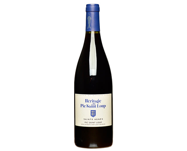 Heritage Du Pic St. Loup Coteaux de Languedoc Cuvee Sainte Agnes Rouge 2021  Front Bottle Shot