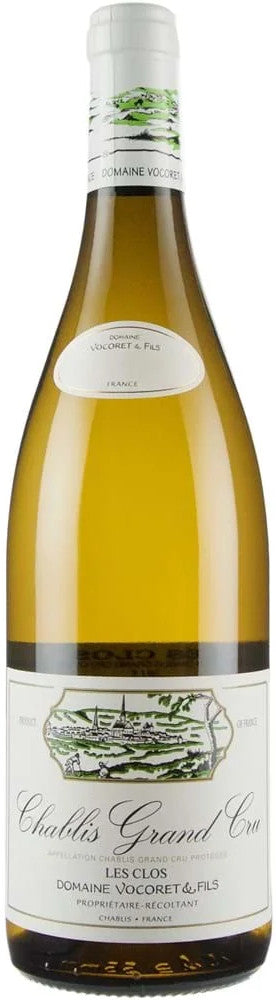 Vocoret Chablis Les Clos Grand Cru 2021  Front Bottle Shot