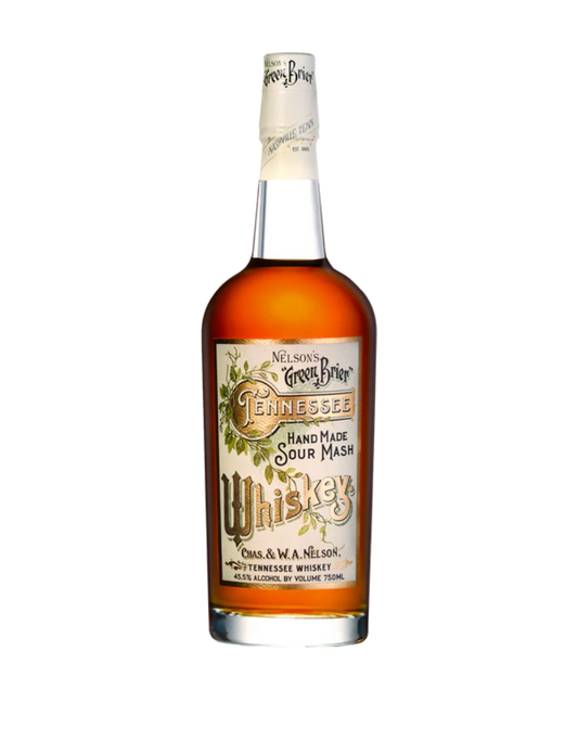 NELSON'S GREEN BRIER TENNESSEE WHISKEY HAND MADE SOUR MASH WHISKEY 750 ML