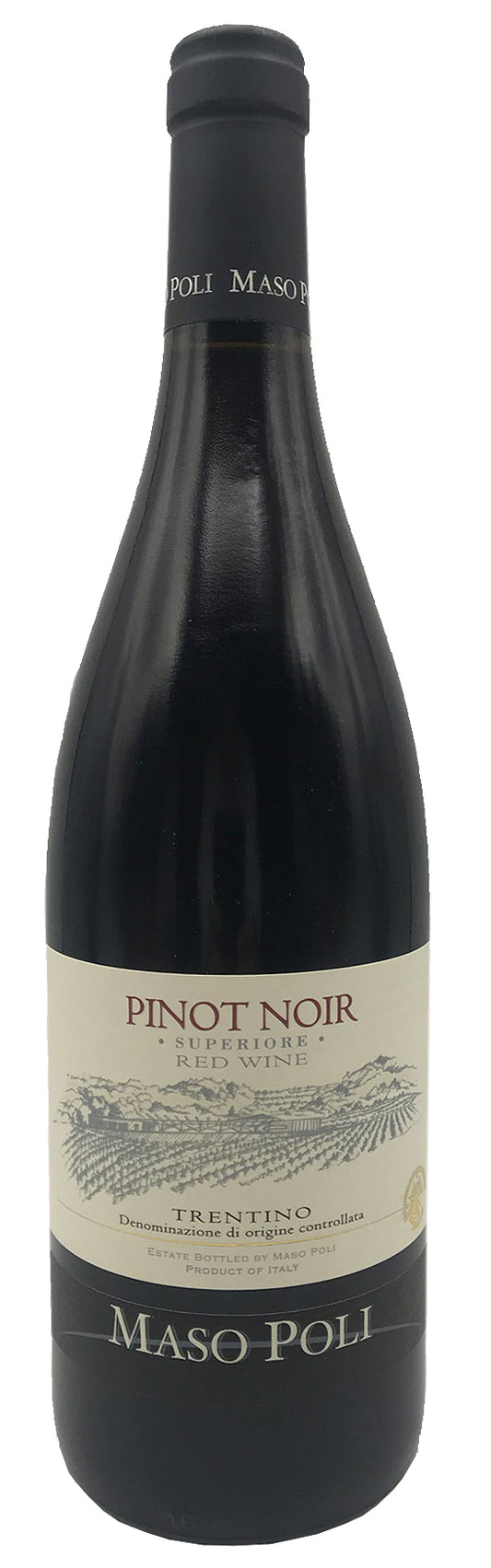 Maso Poli Pinot Noir 2019  Front Bottle Shot