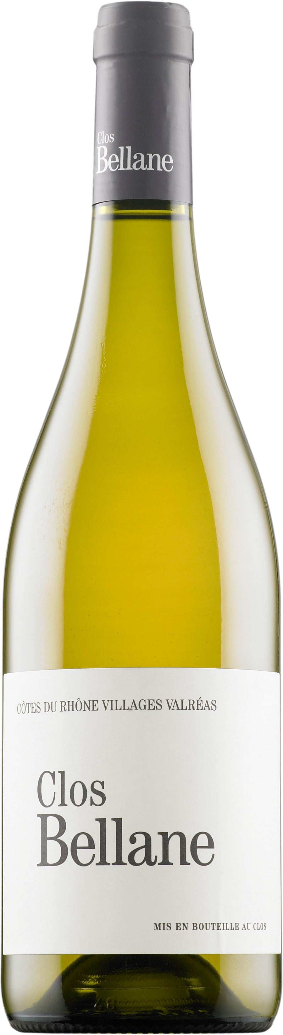 Clos Bellane Cotes du Rhone Villages Valreas Blanc 2022  Front Bottle Shot
