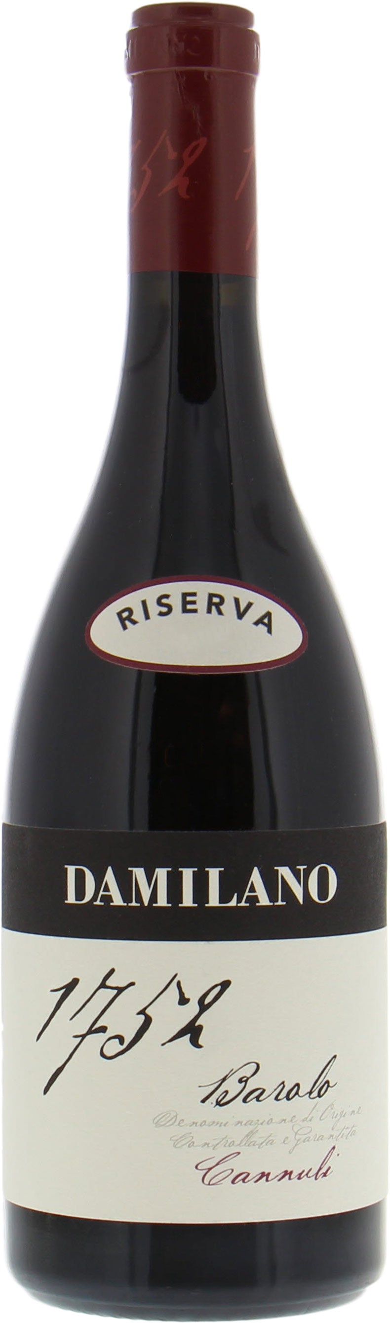 Damilano 1752 Barolo Cannubi Riserva 2016  Front Bottle Shot