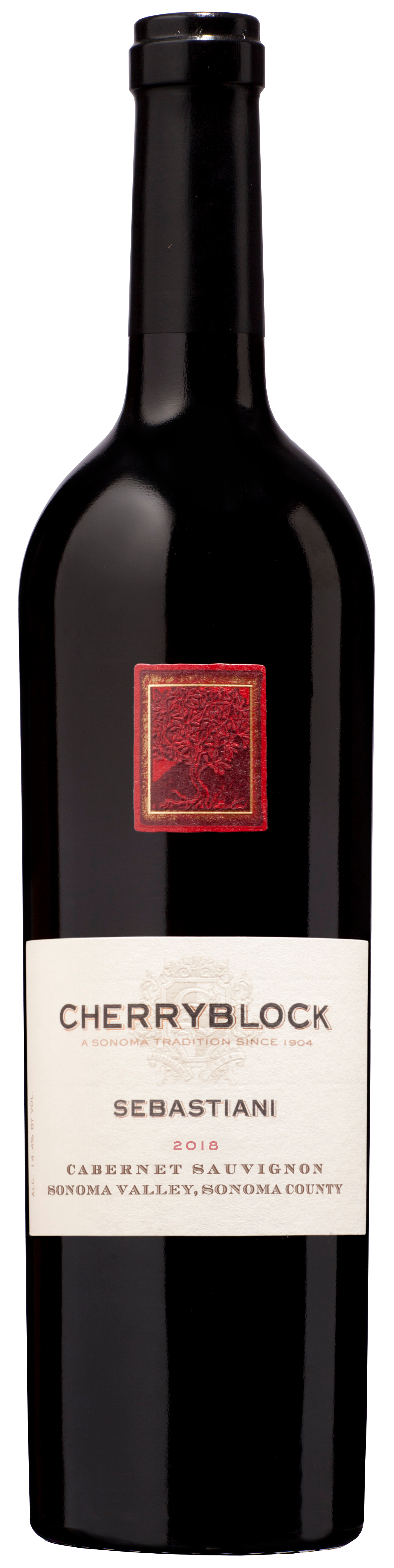 Sebastiani Cherryblock Cabernet Sauvignon 2018  Front Bottle Shot