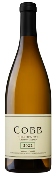 Cobb Wines H Klopp Chardonnay 2022  Front Bottle Shot