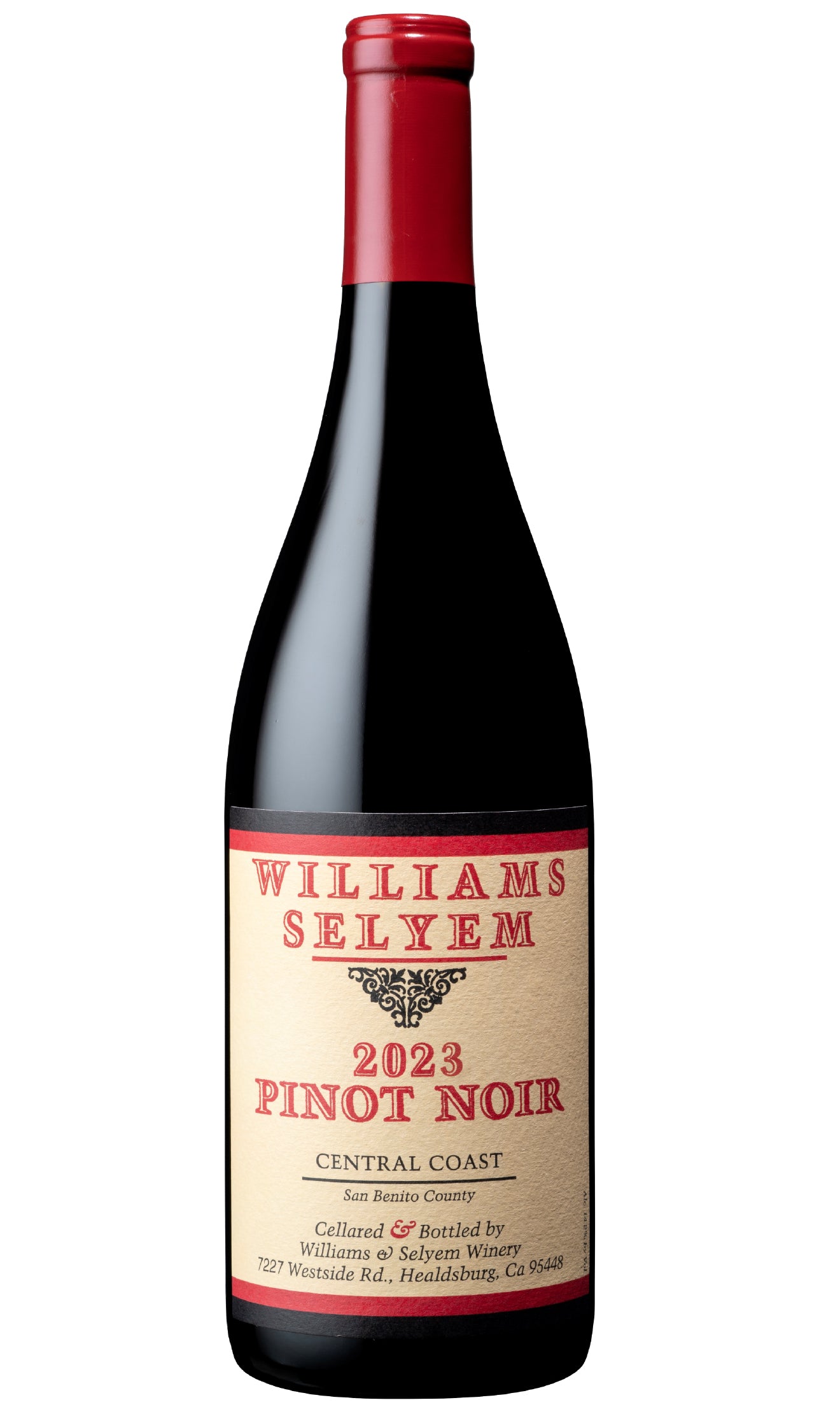 Williams Selyem Eastside Road Neighbors Pinot Noir 2023  Front Bottle Shot