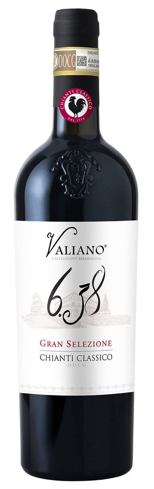 Valiano 6.38 Chianti Classico Gran Selezione 2018  Front Bottle Shot