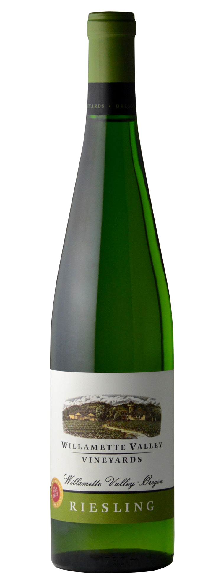 Willamette Valley Vineyards Riesling 2023  Front Bottle Shot