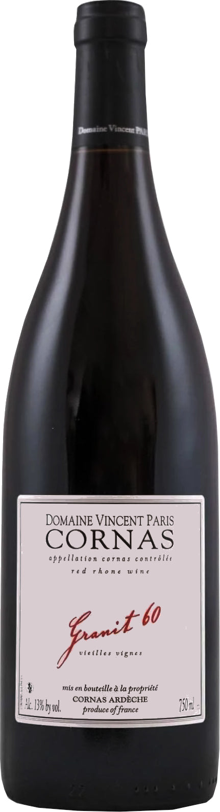 Vincent Paris Cornas Granit 60 2023  Front Bottle Shot