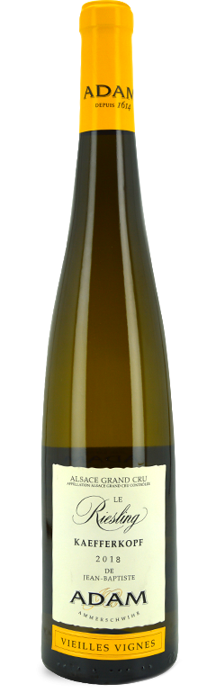Jean-Baptiste Adam Kaefferkopf Grand Cru Riesling Vieilles Vignes 2018  Front Bottle Shot
