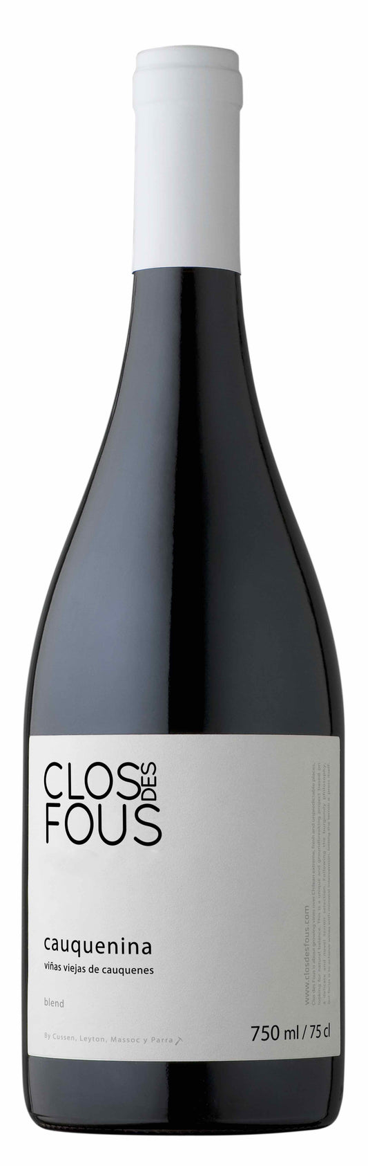 Clos des Fous Cauquenina 2018  Front Bottle Shot