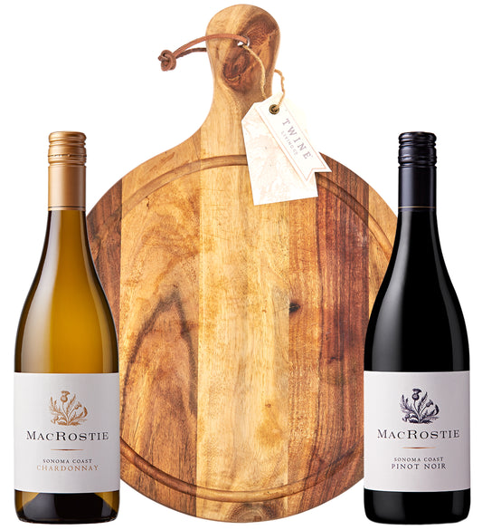 90 Point Wine & Acacia Cheese Board Gift Set
