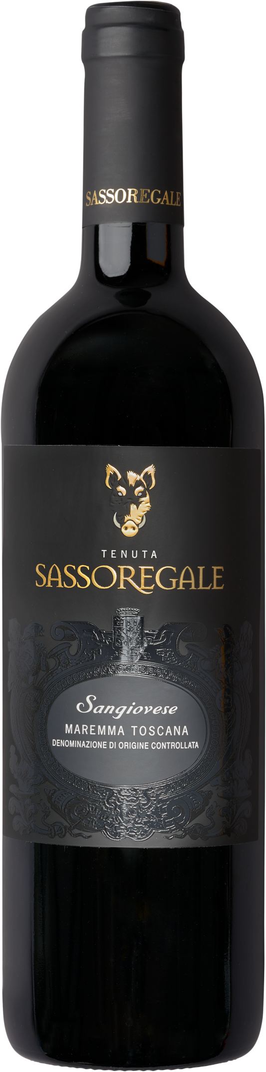 Sassoregale Sangiovese 2022  Front Bottle Shot