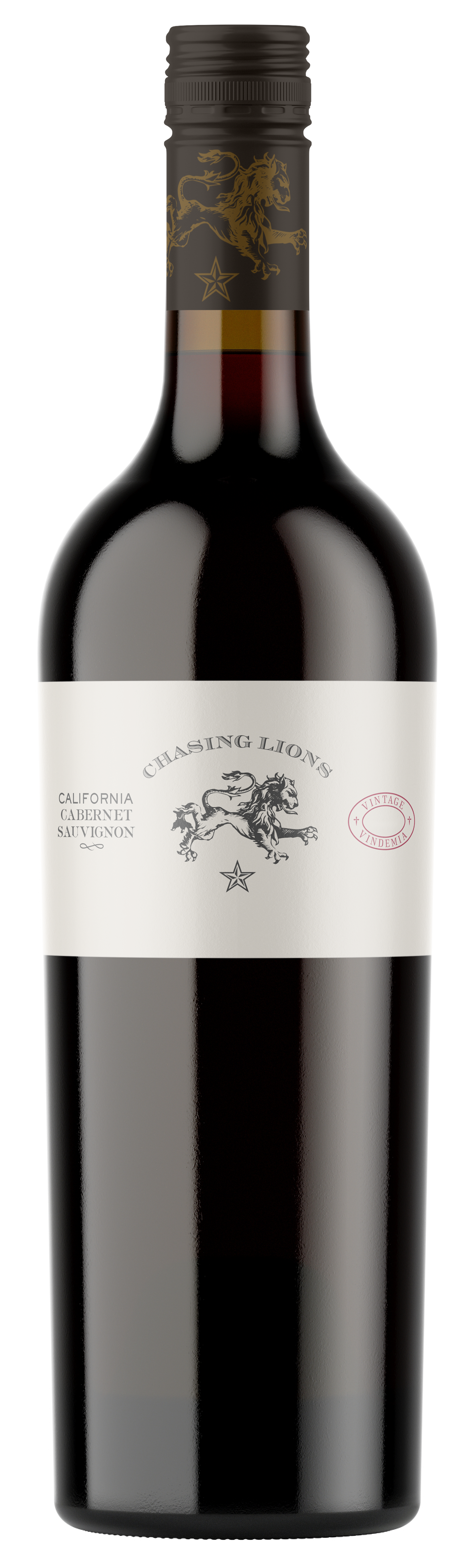 Chasing Lions Cabernet Sauvignon 2022  Front Bottle Shot