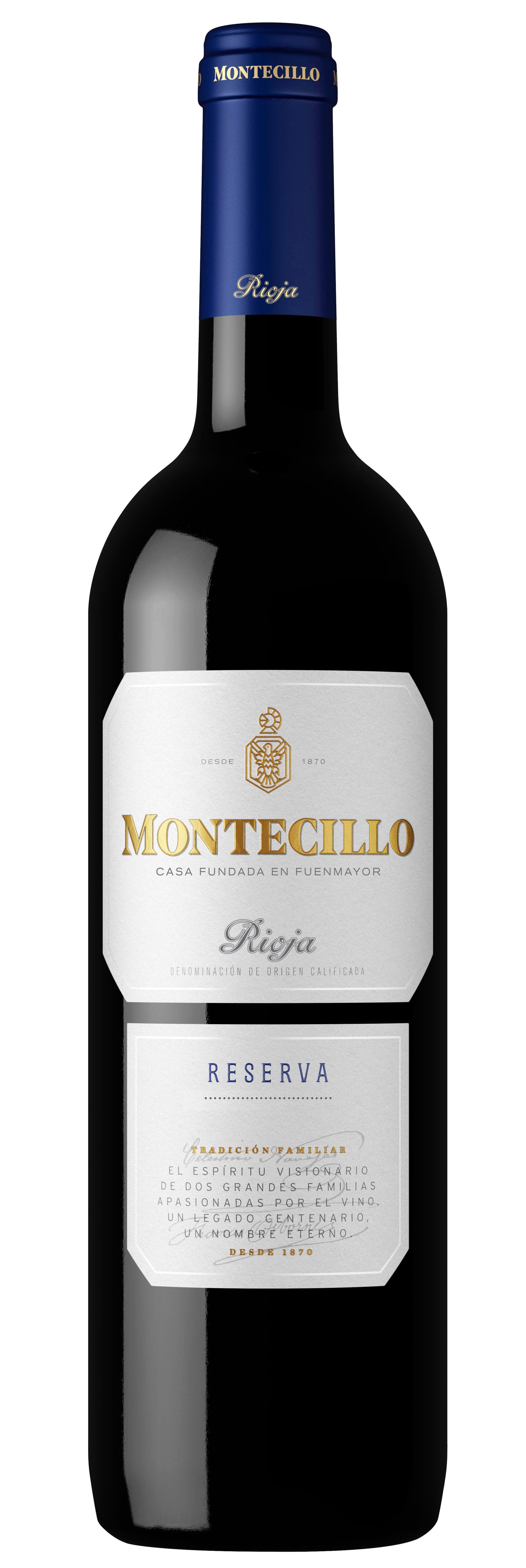 Bodegas Montecillo Rioja Reserva 2017  Front Bottle Shot