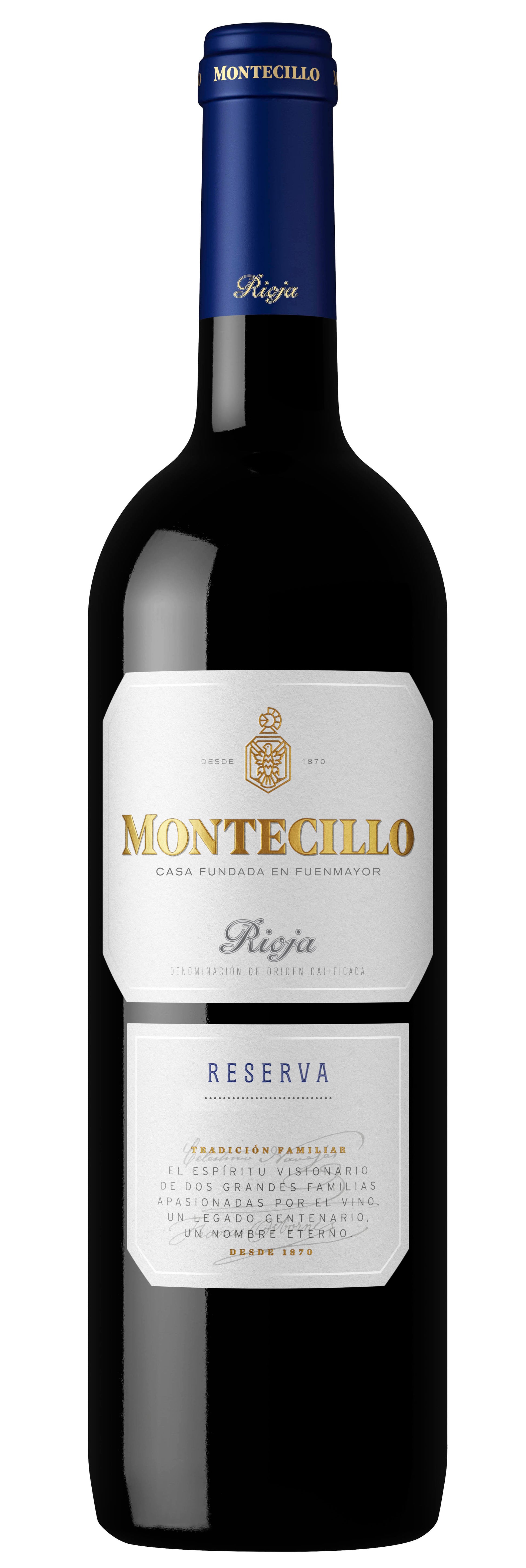Bodegas Montecillo Rioja Reserva 2017  Front Bottle Shot