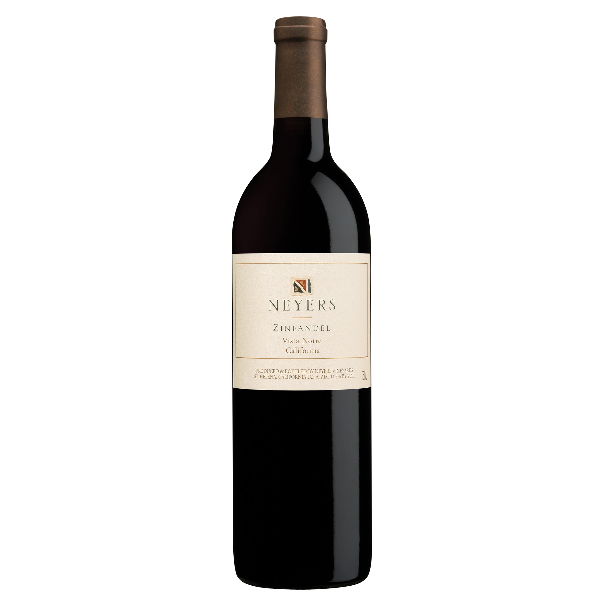 Neyers Vista Notre Zinfandel 2021  Front Bottle Shot