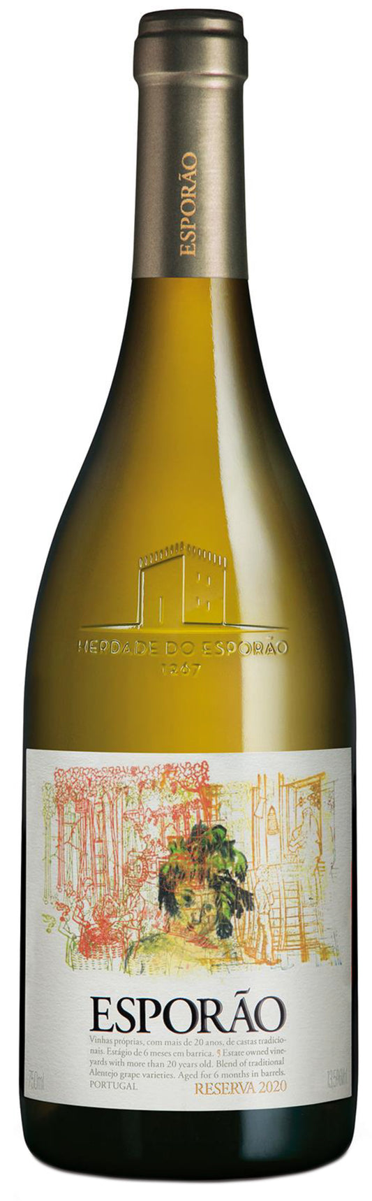 Herdade Do Esporao Reserva White 2020  Front Bottle Shot