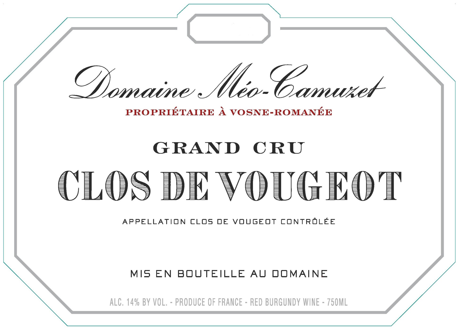 Domaine Meo-Camuzet Clos de Vougeot Grand Cru 2021