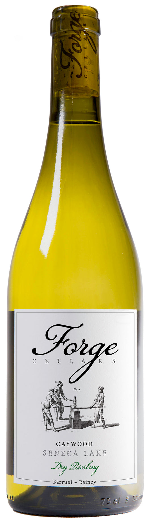 Forge Cellars Caywood Vineyard Dry Riesling 2021  Front Bottle Shot