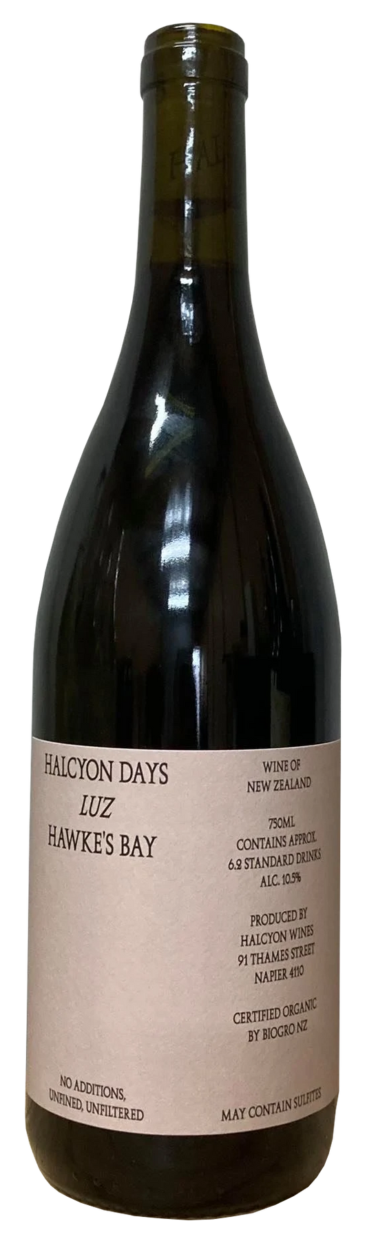 Halcyon Days Luz Syrah 2021  Front Bottle Shot