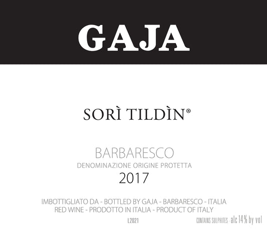 Gaja Sori Tildin (3 Liter Bottle) 2017