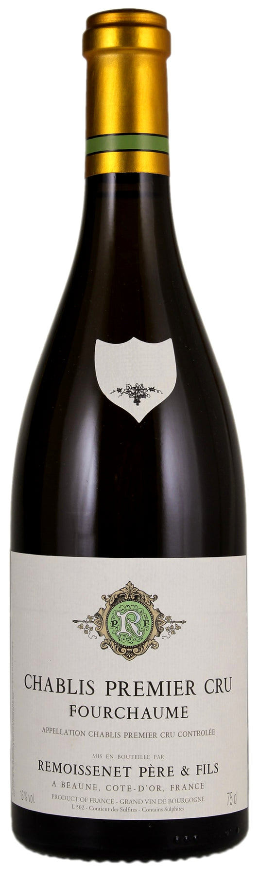 Remoissenet Chablis Fourchaume Premier Cru 2022  Front Bottle Shot