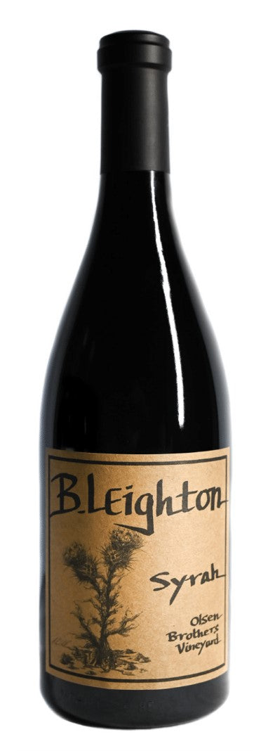 B. Leighton Olsen Brothers Vineyard Syrah 2020  Front Bottle Shot