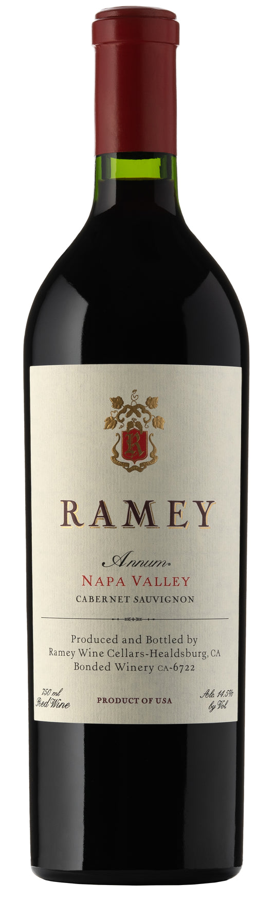Ramey Annum Cabernet Sauvignon 2019  Front Bottle Shot