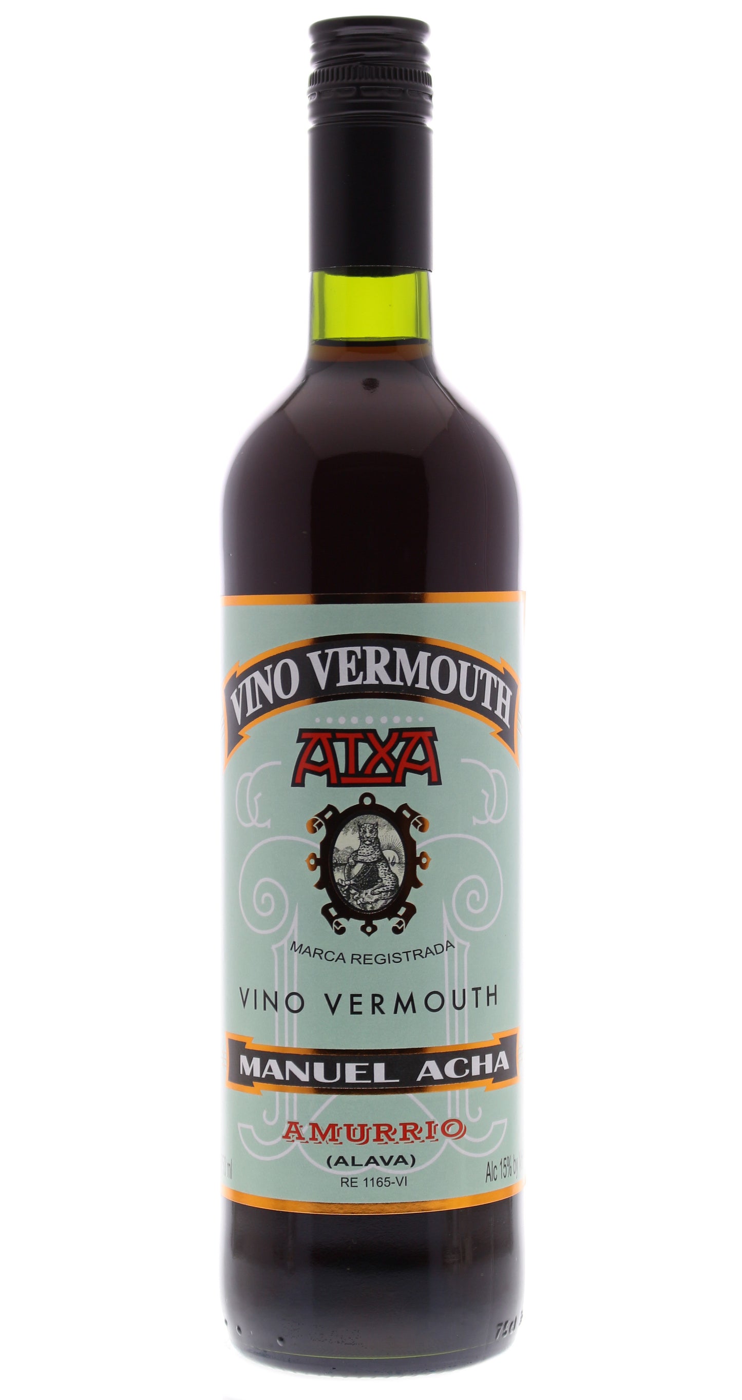 Manuel Acha Vino Vermouth Rojo  Front Bottle Shot