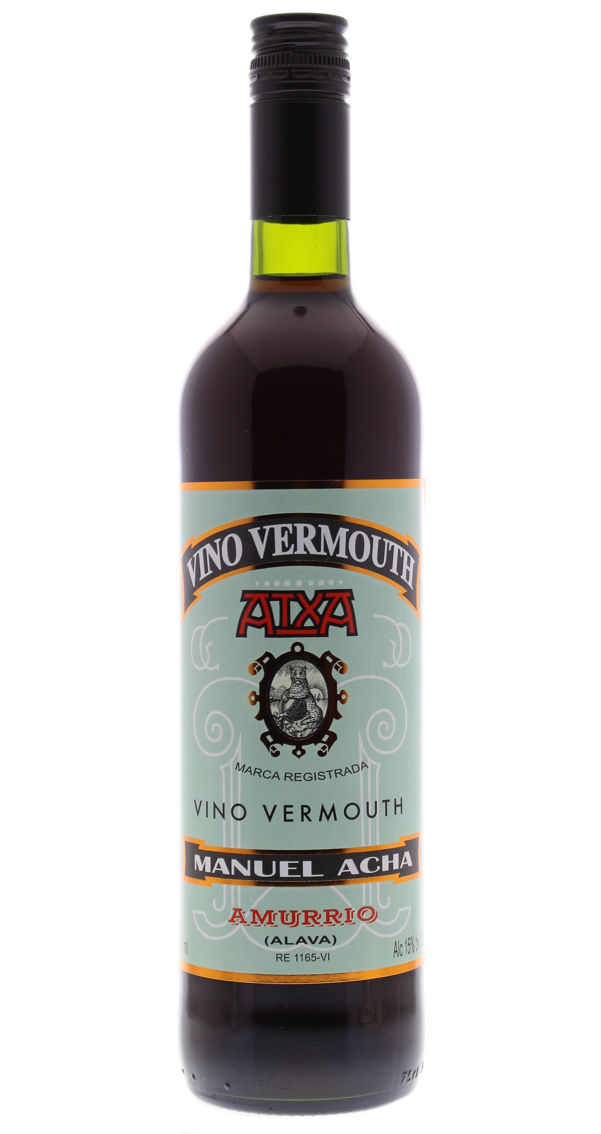 Manuel Acha Vino Vermouth Rojo  Front Bottle Shot