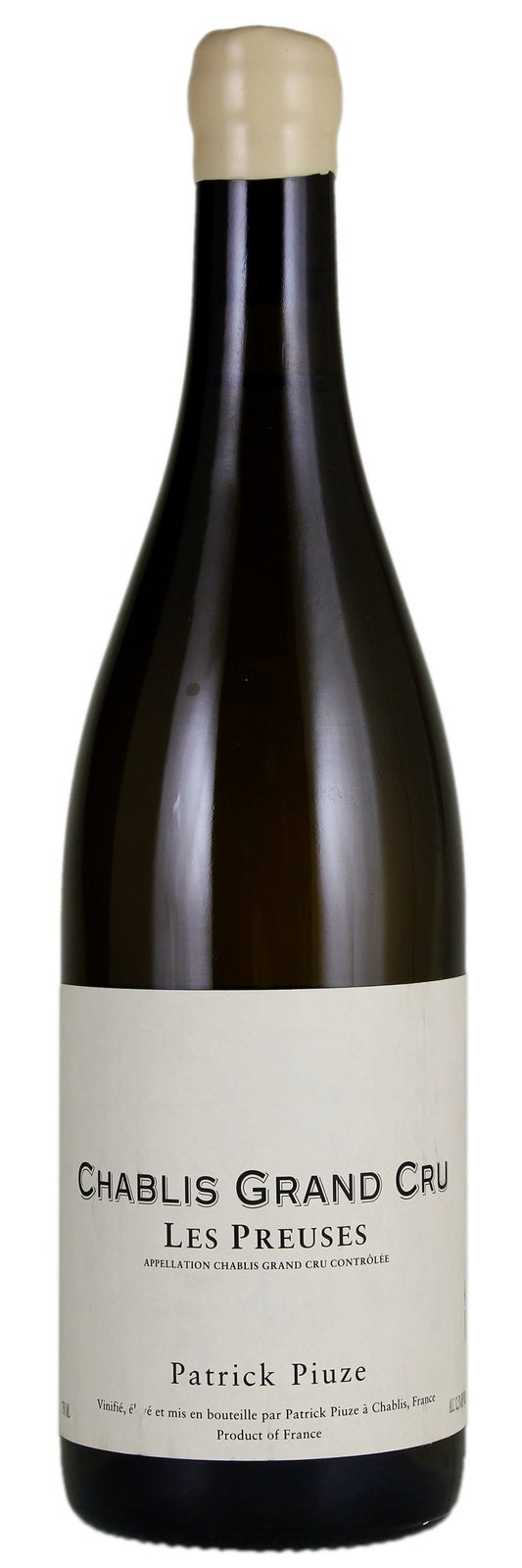 Patrick Piuze Chablis Les Preuses Grand Cru 2020  Front Bottle Shot